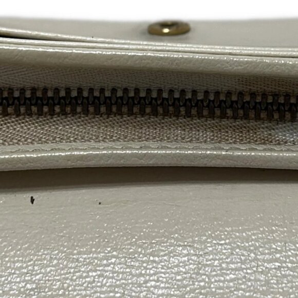 Authentic GUCCI GG Marmont Cream Black Leather Bifold Wallet br179-121225 - Picture 5 of 6